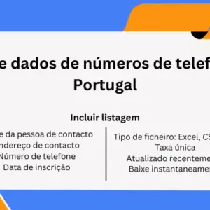 Base de dados de números de telefone de Portugal