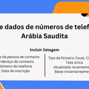 Base de dados de números de telefone da Arábia Saudita