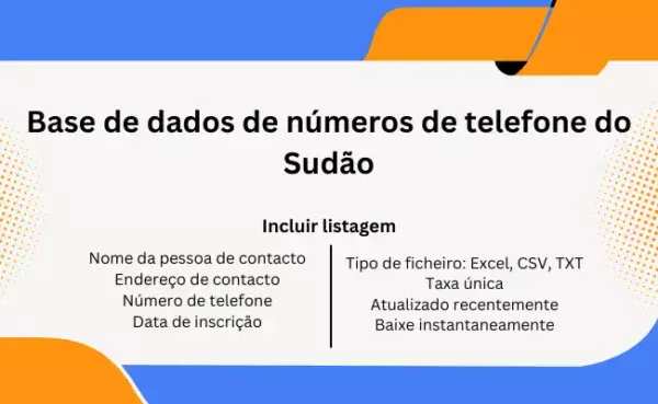 Base de dados de números de telefone do Sudão