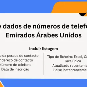 Base de dados de números de telefone dos Emirados Árabes Unidos