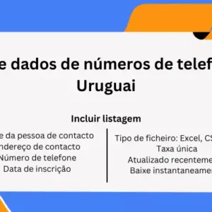 Base de dados de números de telefone do Uruguai